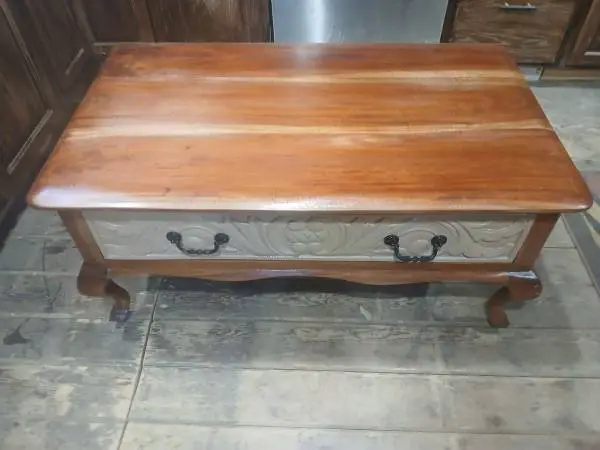 Refinished Coffee Table Rustic Cowboy Indonesia Almadora