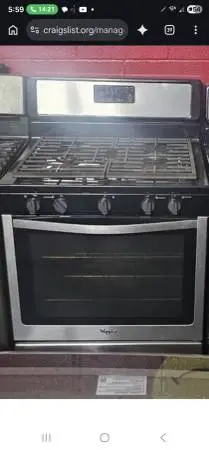 Whirlpool Standard 30w Gas 5 Burner Range With Delivery