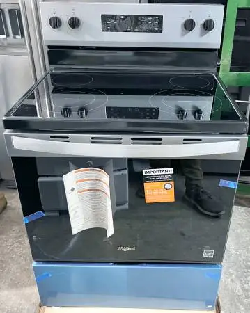 Whirlpool  Stainless  Steel Electric Range Oven, NEW WFE3530RS