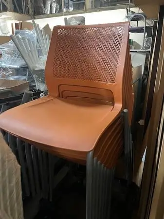 Sit On It Stacking Chairs-Orange (not bright orange)