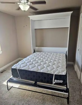 Queen Murphy Bed with Mattress $350