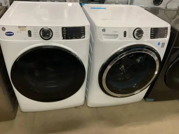 **GE WHITE FRONT LOAD, ELECTRIC WASHER DRYER SET**ON SALE NOW**