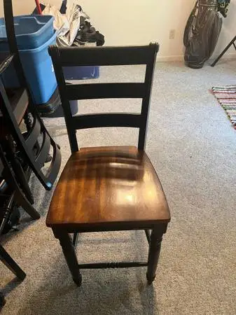 High boy table and 6 chairs