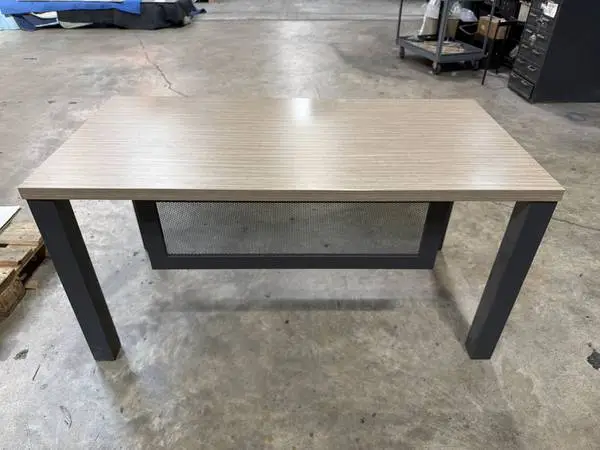 Modern Desk with Modesty Panel