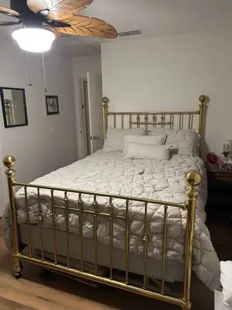 Four poster Queen size Brass bed