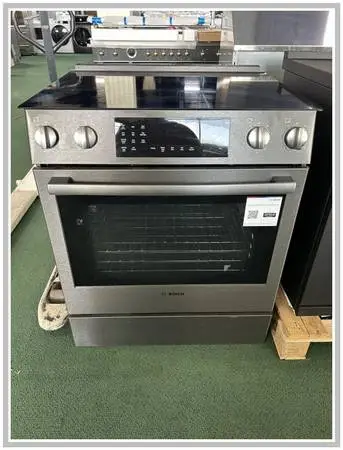 Bosch 800 Series 30″ Black Stainless Steel Slide In Electric Range