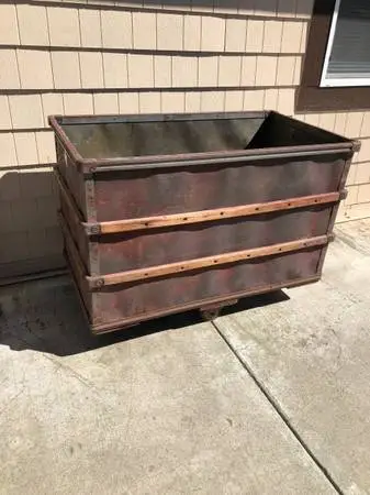 Vintage Industrial textile cart