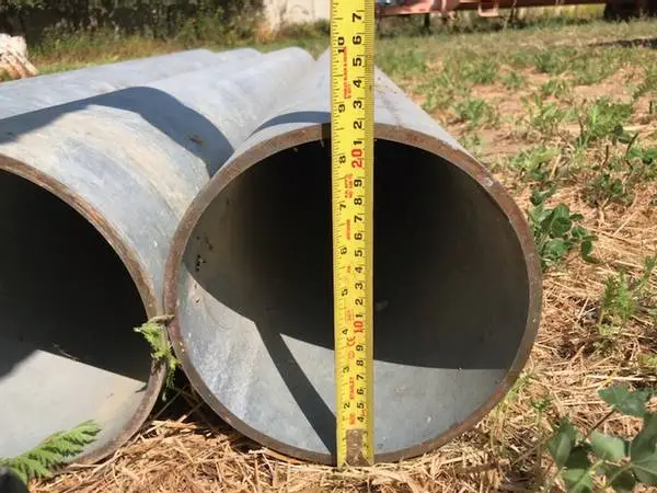 8⅝ OD Schedule 40 Galvanized Pipe - 8 ft (4 pcs) - Ready for Pickup