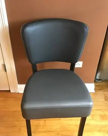 Chair MTS seat with accent nail trim H 19”
