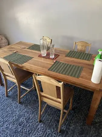 Dining Table- Solid Wood 7 foot