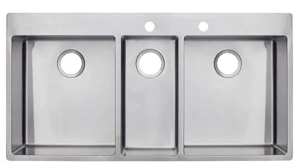 43 Franke 3 bowl Kitchen Sink