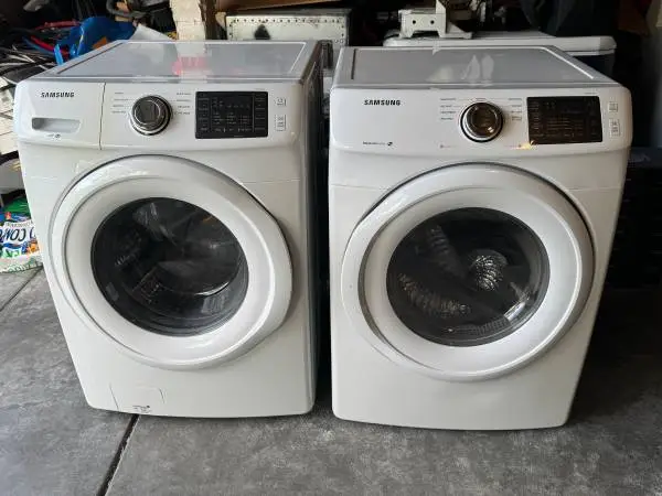 SAMSUNG front load washer & electric dryer for sale.