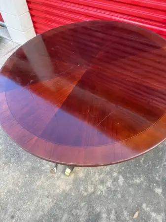 VINTAGE BERNHARDT 54” X30”H ROUND TABLE(EXCELLENT FOR RESTORATION)