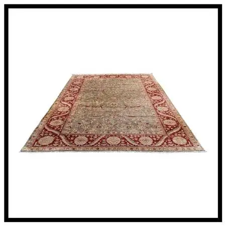 8ft 11in × 12ft2in Vintage Pakistani Hand-knotted Wool And Silk Area