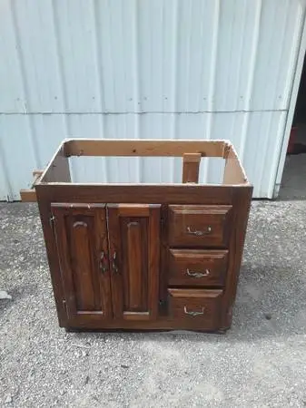 Bathroom Vanity Cabinet. In good condition.