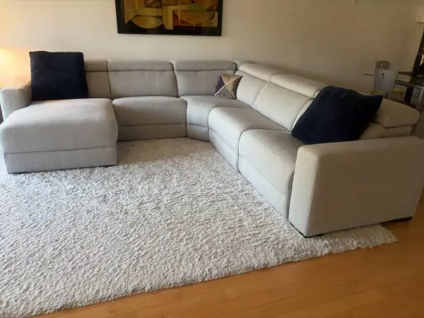 Macy’s L shaped e-reclining couch (almost new)