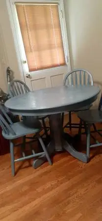 Wood Dinning table w/4 chairs