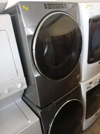 🌲Whirlpool gray stackable front load washer and dryer set