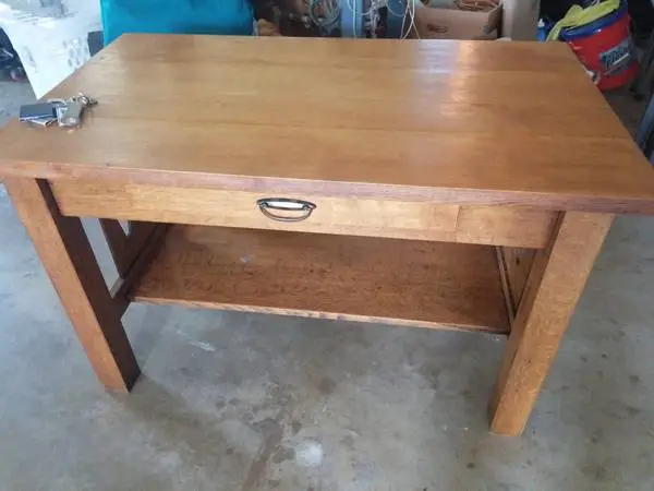 solid wood desk