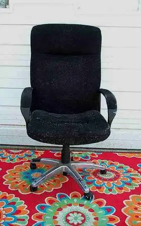DESK Arm CHAIR Rolling Cushioned Office Seat Hydraulic Raise Up & Down