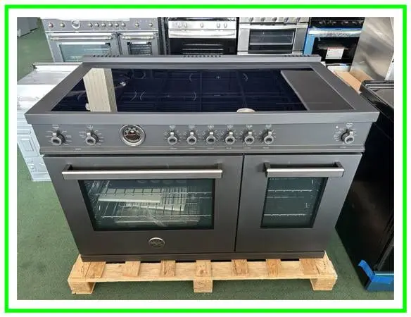 Bertazzoni Professional Series 48 In. Induction Range- Black Carbonio