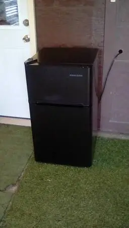 2 door mini fridge