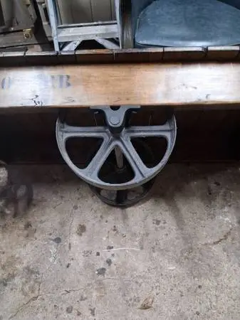 antique rustic rail cart coffee table