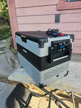AUTOOMMO 12/24Volt Portable Car Refrigerator RV Boat Fridge 25x14.5x17