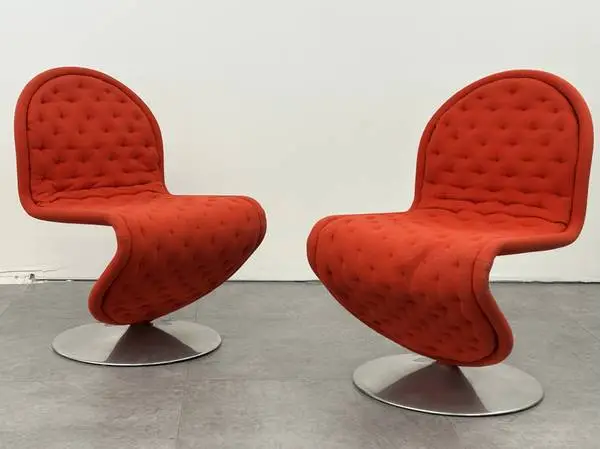 Verner Panton Lounge Chair 2 System 1-2-3 Dining Chairs $565 Each