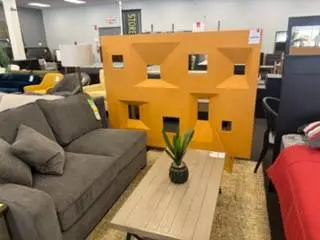 ROOM DIVIDER COMES IN YELLOW AND BURGUNDY
