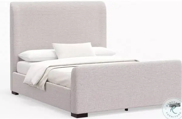 Alpine Adele Oatmeal Upholstered Queen Low Profile Platform Bed Frame