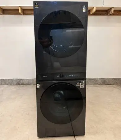 Newer Samsung Stacked Washer and Dryer Set