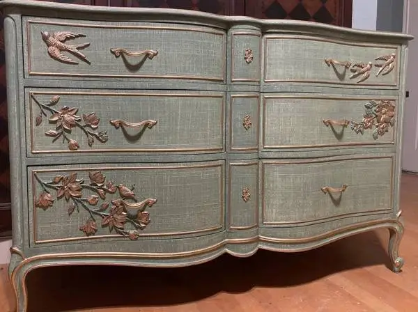 6 Drawer Dresser in Green