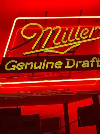Vintage miller neon light