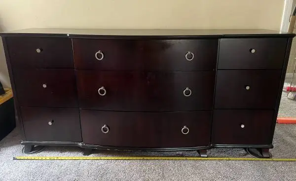 SOLD 8-27-26 6-foot wide 9-drawer Lane dresser