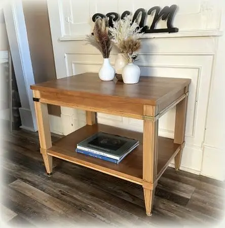 Refinished Authentic Mid-Century Modern architectural accent table