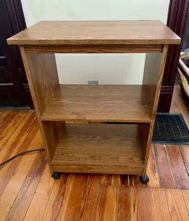 Multipurpose Rolling Cart/TV or Microwave Stand/Bookshelf