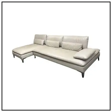 Sacha Lakic For Roche Bobois Scenario Leather Sectional Sofa