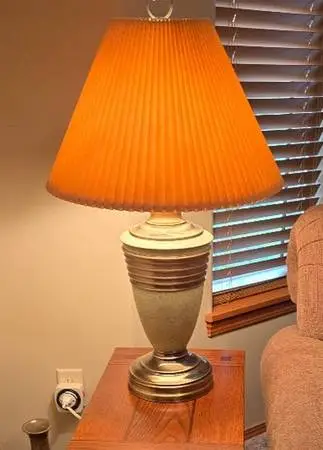 Two Table Lamps With Shades