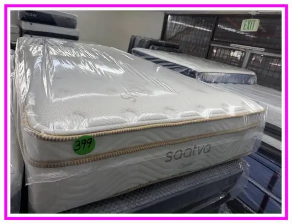 TWIN SIZE SAATVA CLASSIC MATTRESS & BOX BED SET
