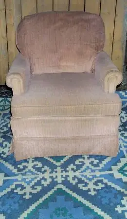CHAIR Living Room Brown Rosewood Cushioned Made in USA Furniture