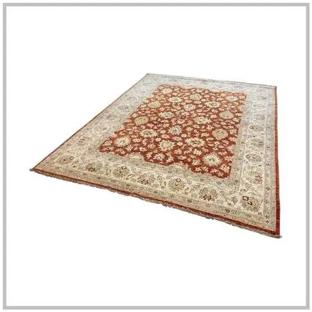 7ft 11in × 9ft 11 In Pak-veg Hand-knotted Floral Wool Area Rug