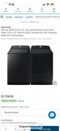 Handyman Special! Samsung washer and dryer set