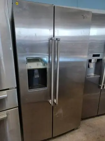 WHIRLPOOL side by side refrigerator Stainless steel