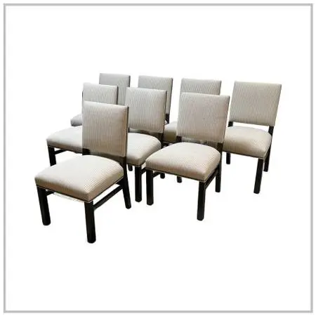 Ethan Allen Sebago Dining Side Chairs, Set Of Eight