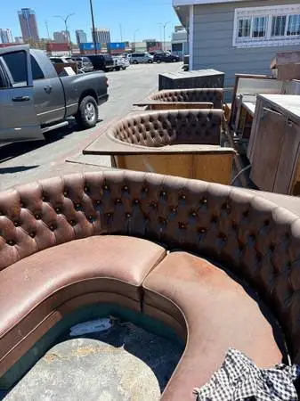 Vintage Classic Booth Seating Corner Unit OG Restaurant Style