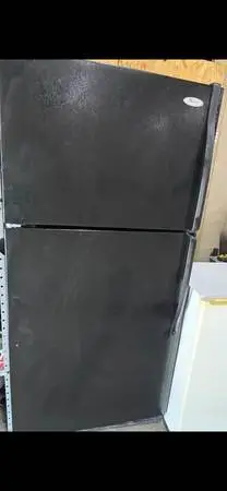 Black refrigerator works good