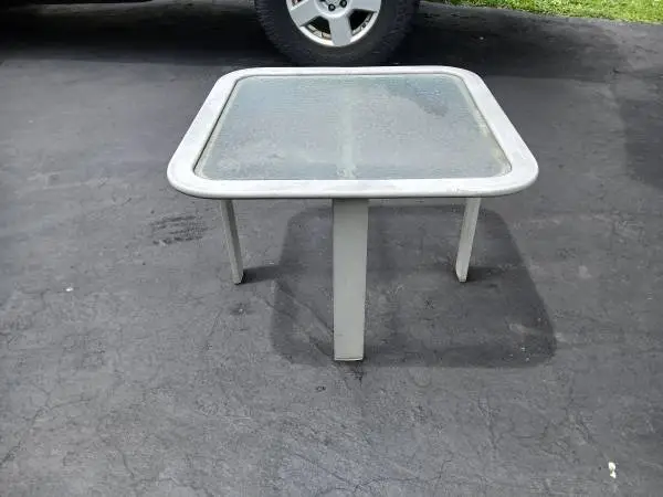 Brown Jordan patio side table