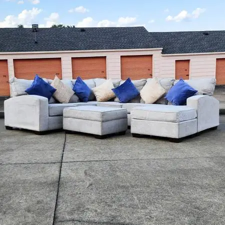LANE Sectional Couch   (Storage Ottoman)