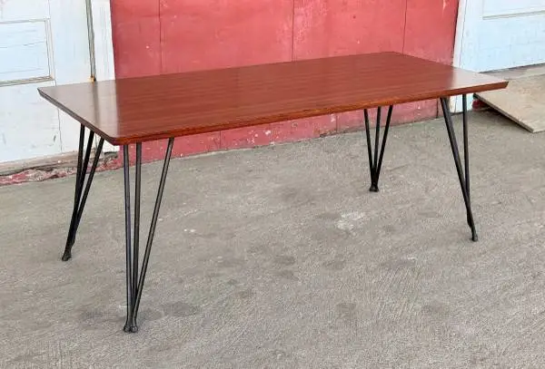SUNDAY (8/30) ONLY! Mid Century Modern Iron Hairpin Leg Coffee Table